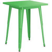Lancaster Table & Seating Alloy Series 24" x 24" Green Standard Height Outdoor Table