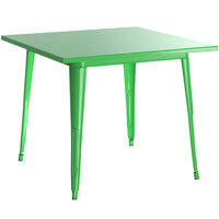 Lancaster Table & Seating Alloy Series 36 inch x 36 inch Green Dining Height Outdoor Table