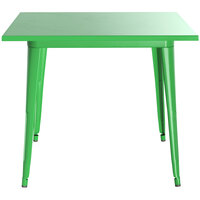 Lancaster Table & Seating Alloy Series 36 inch x 36 inch Green Dining Height Outdoor Table