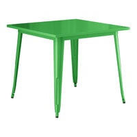 Lancaster Table & Seating Alloy Series 36" x 36" Green Standard Height Outdoor Table