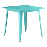 Lancaster Table & Seating Alloy Series 32" x 32" Aquamarine Standard Height Outdoor Table
