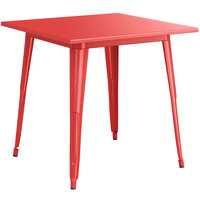 Lancaster Table & Seating Alloy Series 32" x 32" Ruby Red Standard Height Outdoor Table