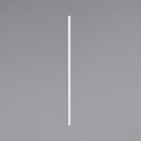 Aardvark 7 3/4" Jumbo White Unwrapped Paper Straw - 4800/Case