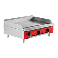 Avantco Chef Series CAG-36-TG 36" Countertop Gas Griddle with Thermostatic Controls - 105,000 BTU