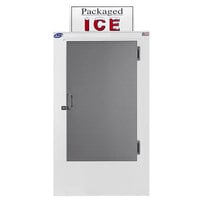Leer 30CS-R290 36 inch Outdoor Cold Wall Ice Merchandiser with Straight Front and Stainless Steel Door