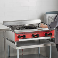 Avantco Chef Series CAG-R-6-36 36 inch 6 Burner Gas Countertop Range - 150,000 BTU