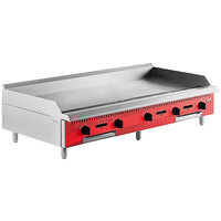 Avantco Chef Series CAG-60-MG 60 inch Countertop Gas Griddle with Manual Controls - 150,000 BTU