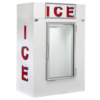 Leer 40AG-R290 51 inch Indoor Auto Defrost Ice Merchandiser with Straight Front and Glass Door