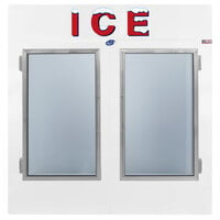 Leer 60AG-R290 73 inch Indoor Auto Defrost Ice Merchandiser with Straight Front and Glass Doors