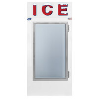 Leer 30CG-R290 36 inch Indoor Cold Wall Ice Merchandiser with Straight Front and Glass Door
