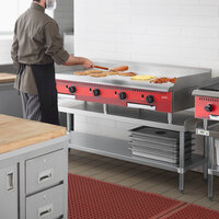 Avantco Chef Series CAG60TG 60 inch Countertop Gas Griddle with Thermostatic Controls - 175,000 BTU