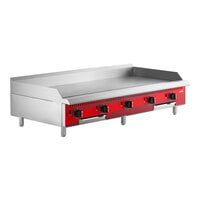 Avantco Chef Series CAG-60-TG 60" Countertop Gas Griddle with Thermostatic Controls - 175,000 BTU