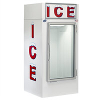 Leer 30AG-R290 36 inch Indoor Auto Defrost Ice Merchandiser with Straight Front and Glass Door