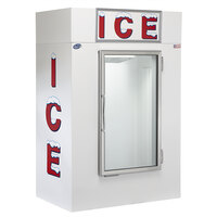 Leer 40CG-R290 51 inch Indoor Cold Wall Ice Merchandiser with Straight Front and Glass Door