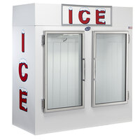 Leer 60CG-R290 73 inch Indoor Cold Wall Ice Merchandiser with Straight Front and Glass Doors