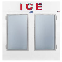 Leer 75AG-R290 73 inch Indoor Auto Defrost Ice Merchandiser with Straight Front and Glass Doors