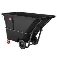 Suncast RMTTHD150D 1.5 Cubic Yard Black Heavy-Duty Tilt Truck / Trash Cart (2200 lb.)