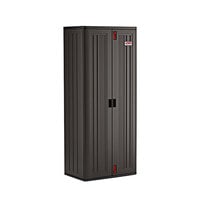 Suncast BMCCPD7204 Gray 5-Shelf Heavy-Duty Tall Storage Cabinet - 30 inch x 20 1/4 inch x 72 inch
