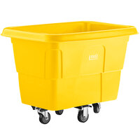 Lavex Industrial 8 Cubic Foot Yellow Cube Truck (500 lb. Capacity)