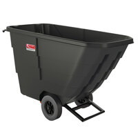 Suncast RMTTLD50D 0.5 Cubic Yard Black Light-Duty Tilt Truck / Trash Cart (650 lb.)