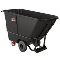 Suncast RMTTHD50D 0.5 Cubic Yard Black Heavy-Duty Tilt Truck / Trash Cart (1350 lb.)