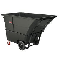Suncast RMTTHD200D 2 Cubic Yard Black Heavy-Duty Tilt Truck / Trash Cart (2300 lb.)