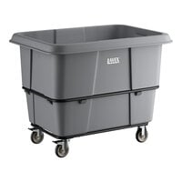 Lavex 20 Cubic Foot Gray Cube Truck (1200 lb. Capacity)