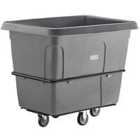 Lavex 16 Cubic Foot Gray Leakproof Cube Truck (1000 lb. Capacity)