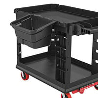Suncast BIN17102 4 Gallon Black Waste Bin for Utility Carts - 2/Pack