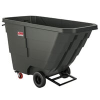 Suncast RMTTLD100D 1 Cubic Yard Black Light-Duty Tilt Truck / Trash Cart (800 lb.)