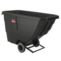 Suncast RMTTLD75D 0.75 Cubic Yard Black Light-Duty Tilt Truck / Trash Cart (750 lb.)