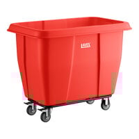 Lavex 12 Cubic Foot Red Cube Truck (600 lb. Capacity)