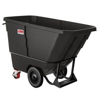 Suncast RMTTHD100D 1 Cubic Yard Black Heavy-Duty Tilt Truck / Trash Cart (2200 lb.)