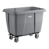 Lavex 8 Cubic Foot Gray Cube Truck (500 lb. Capacity)