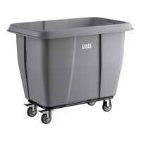 Lavex 12 Cubic Foot Gray Cube Truck (600 lb. Capacity)