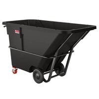 Suncast RMTTSD150D 1.5 Cubic Yard Black Standard-Duty Tilt Truck / Trash Cart (1300 lb.)