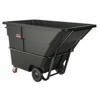 Suncast RMTTSD200D 2 Cubic Yard Black Standard-Duty Tilt Truck / Trash Cart (1400 lb.)