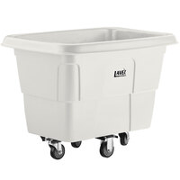 Lavex Industrial 8 Cubic Foot White Cube Truck (500 lb. Capacity)