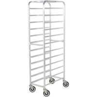 Winholt AL-1212 End Load Aluminum Platter Cart - Twelve 12 inch Trays