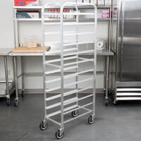 Winholt AL-1212 End Load Aluminum Platter Cart - Twelve 12 inch Trays