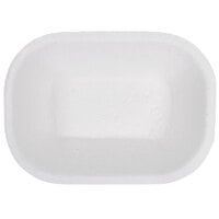 Huhtamaki Chinet 10408 Savaday 6" x 4" # 50 Molded Fiber / Pulp Rectangular Food Tray - 1000/Case