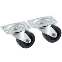 Avantco 18936417 Swivel Plate Casters with Brakes for BMAC-36HC and WMAC-36HC - 2/Set
