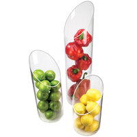 Cal-Mil 1324-24 6 inch x 24 inch Sloped Clear Plastic Accent Display Vase