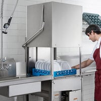 Noble Warewashing HT-180EC3 Single Cycle High Temperature Dishwasher, 208/230V, 3 Phase