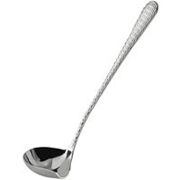 Acopa Industry 9 3/4 inch 18/8 Stainless Steel Extra Heavy Weight 1 oz. Serving Ladle