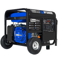 DuroMax XP13000E Portable 500 CC Gasoline Powered Generator with Electric / Recoil Start and Wheel Kit - 13,000W, 120/240V
