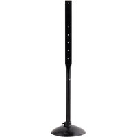 Lavex Industrial 50 1/4 inch Black 29 lb. Post with Weighted Base for Parking Lot Sign