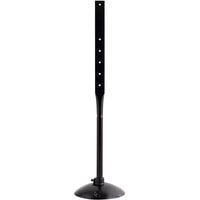 Lavex 50 1/4" Black 29 lb. Post with Weighted Base for Parking Lot Sign