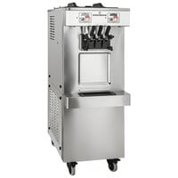 Spaceman 6250A-C Soft Serve Floor Model Ice Cream Machine with Air Pump, 2 Hoppers, and 3 Dispensers - 208-230V