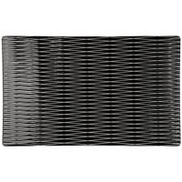 Elite Global Solutions M10638RC-B Jewel 10 1/2" x 6 3/8" Black Textured Melamine Platter